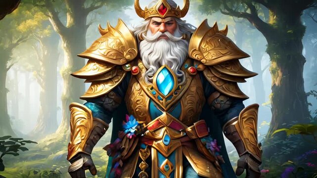 A king of dwarfs in the woods