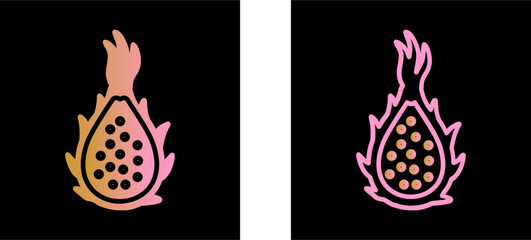 Dragon Fruit Vector Icon