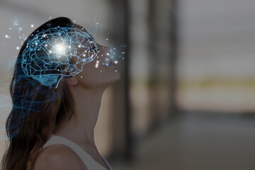 AI (Artificial Intelligence). Mindfulness. Human brain