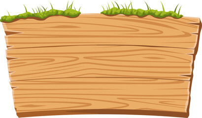 Wooden signboard icon. Spring style.