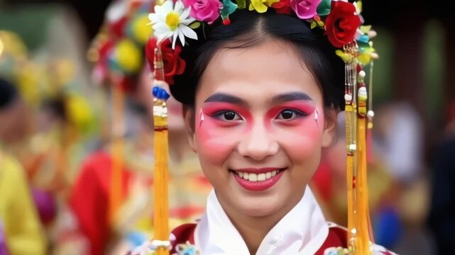 Vibrant Kadayawan Festival Parade Showcasing Traditional Philippine Costumes