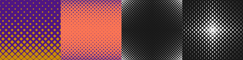 Halftone square pattern set