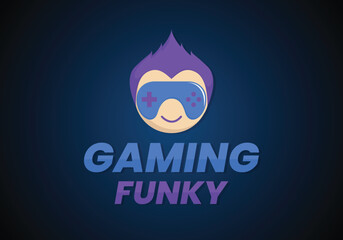 Funky Detailed esports gaming logo
