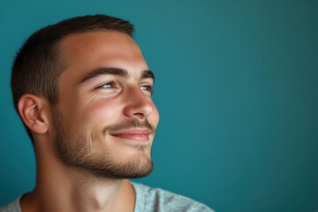 Fototapeta premium A close up of a man's face