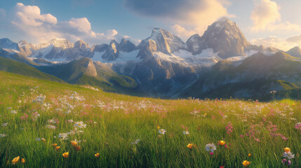 meadow in the mountains