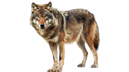 Wolf isolated on transparent background, PNG