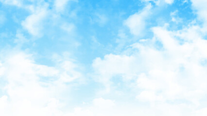 Realistic blue sky background. Vector illustration