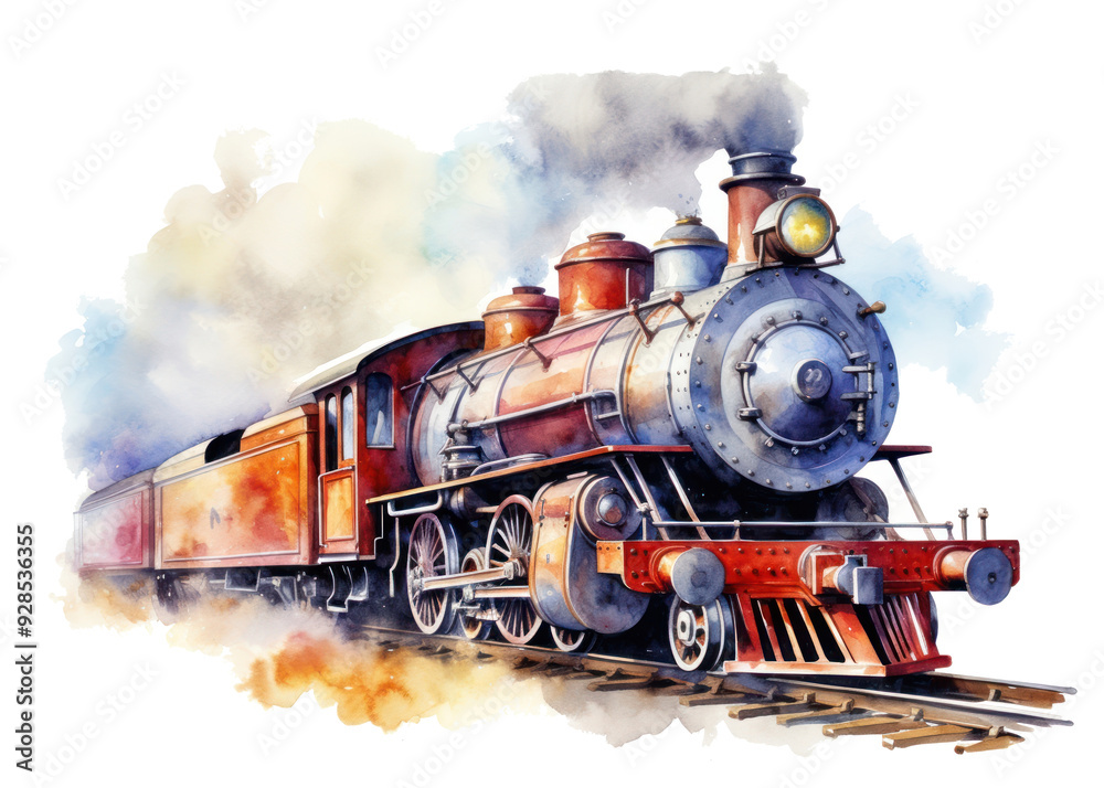 Wall mural PNG Locomotive locomotive vehicle railway.