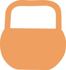 Basket icon. Hand drawn style.