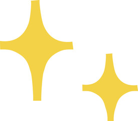 Stars icon. Shine symbol. Flat style.