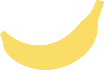 Banana icon. Hand drawn style.