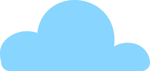 Cloud icon. Weather symbol. Flat style.
