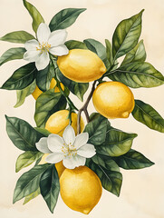 lemons on tree