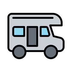 Caravan, motorhome icon