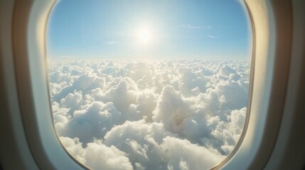 Clouds from the Airplane Window