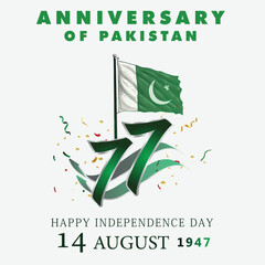 Pakistan's Independence Day, celebrated on August 14th, marks the day in 1947 when Pakistan gained independence from British rule. This day commemorates the creation of a separate nation.