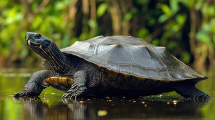 Fototapeta premium Turtle in a Tropical Wetland