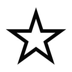 Obraz premium Star, Star icon, vector, symbol design, Editable star design, Simple clean star design.