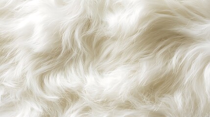 A fluffy white rabbit fur texture with delicate fibers
