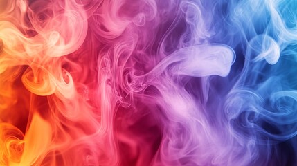 Obraz premium dynamic abstract patterns of swirling smoke in soft pastel shades, perfect for elegant and creative visual designs