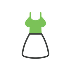 Ladies Dress vector icon