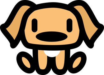Cute Dog Doodle Illustration