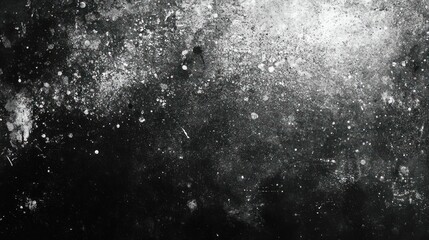 Obraz premium Abstract Black and White Grunge Texture with Scattered Spots