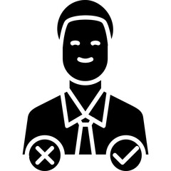 Decision Making Vector Icon Design