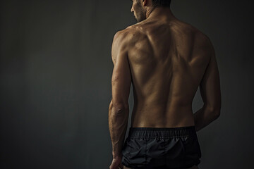 Naklejka premium Photo of sexy attractive man advertising stylish underwear generative AI concept