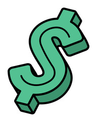 Obraz premium Finance Banking Sticker Illustration