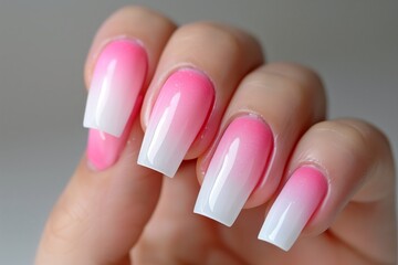 Obraz premium Close up fashion design of woman fingers manicure