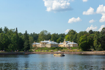 Obraz premium Vyborg, Russia - July 25, 2024 : Streets, sights of a beautiful ancient city.
