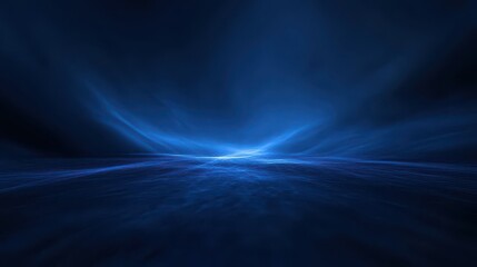 A serene blue abstract background with soft waves, evoking a calm and tranquil atmosphere.