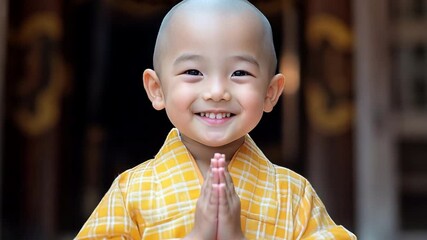 Nong Auntie Rak stood with her hands clasped and smiled.