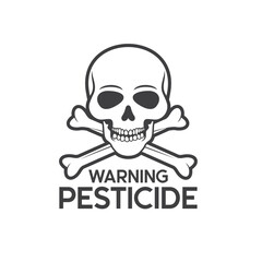 symbol of warning pesticide, vector art.