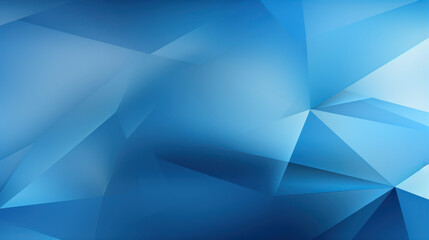 Abstract design composed of various geometric shapes, triangles of different shades of blue. Random pattern, dynamic look. Modern background, wallpaper.