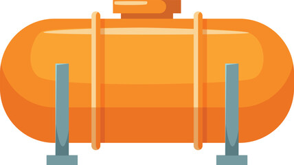 Liquid cargo wagon cartoon icon. Oil tank storage