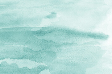 Abstract green watercolor background texture