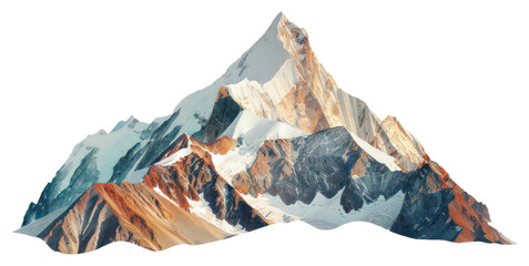 PNG Glitter mountain shape collage cutouts outdoors scenery bonfire.