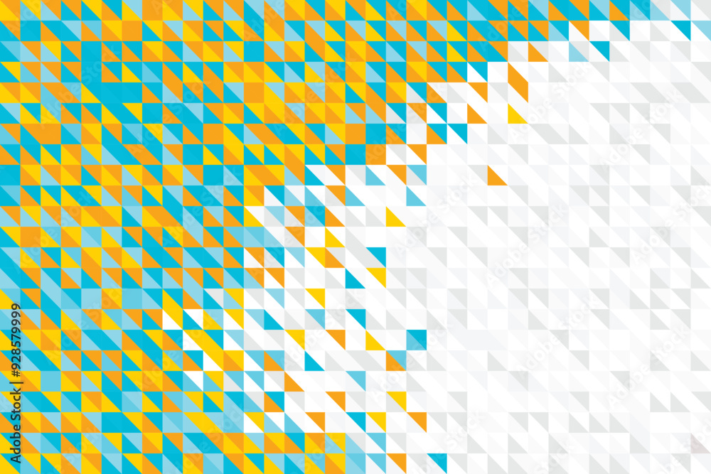 Wall mural blue yellow abstract background vector