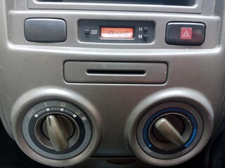 Radio panel in a luxury car, suitable for a panel theme in a car