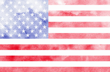 Obraz premium USA flag theme background isolated on white