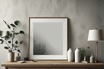 Minimalist Room with Nature-Inspired Decorations