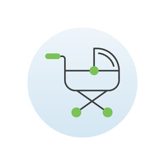 Cradle vector icon