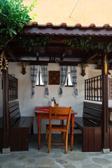 Tupical Bolgar authentical interior of the yard