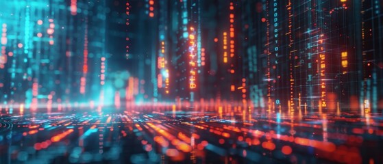 Futuristic Holographic Market Analysis in Crystal Clear