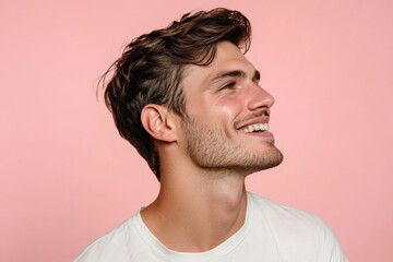 Obraz premium A close up of a man's face