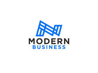 Abstract Initial Letter N Logo. Linear Rounded Style with Connected Liquid. Usable for Business, Science and Technology Logos.