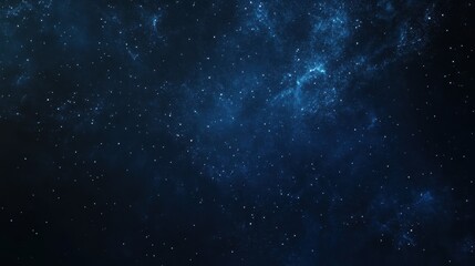 A serene night sky filled with stars and cosmic elements.