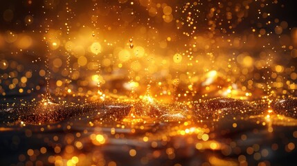 gold shiny lights